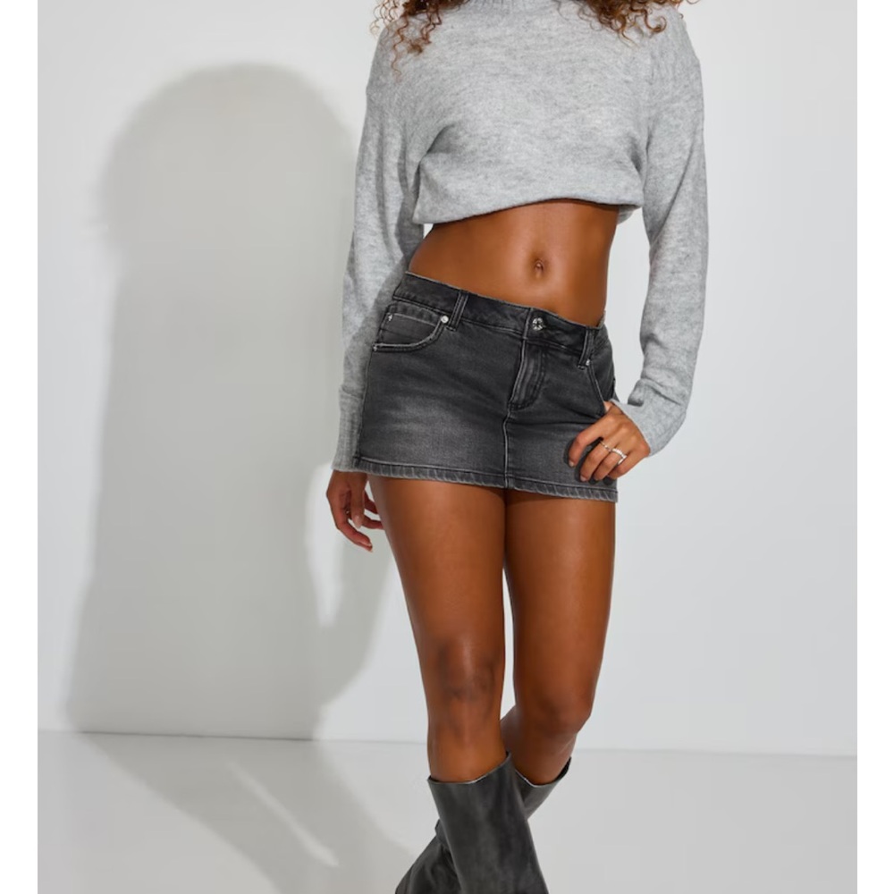 Garage Denim Micro Skort Xs